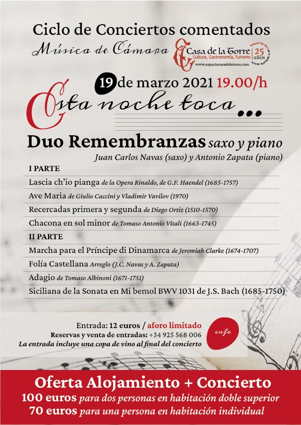 Esta noche toca Duo Remembranzas 19 de marzo 2022